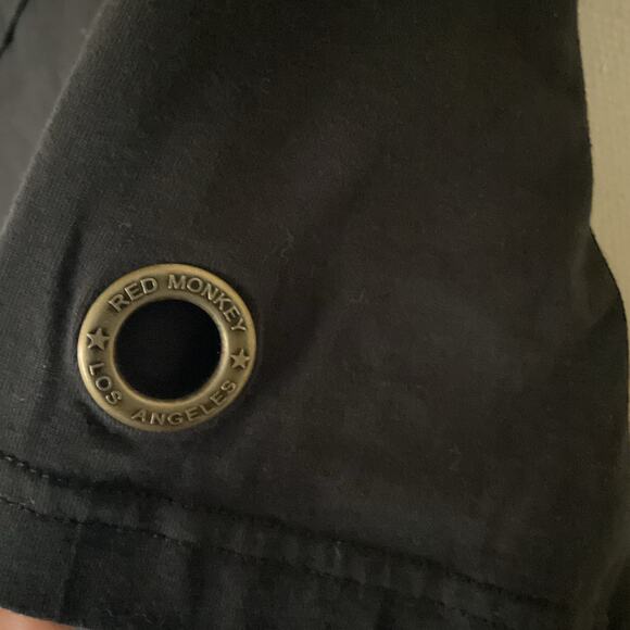 Red Monkey Y2K Streetwear Shirt Los Angeles Flame Hand Graphic Tee Men’s Sz S - Picture 10 of 11